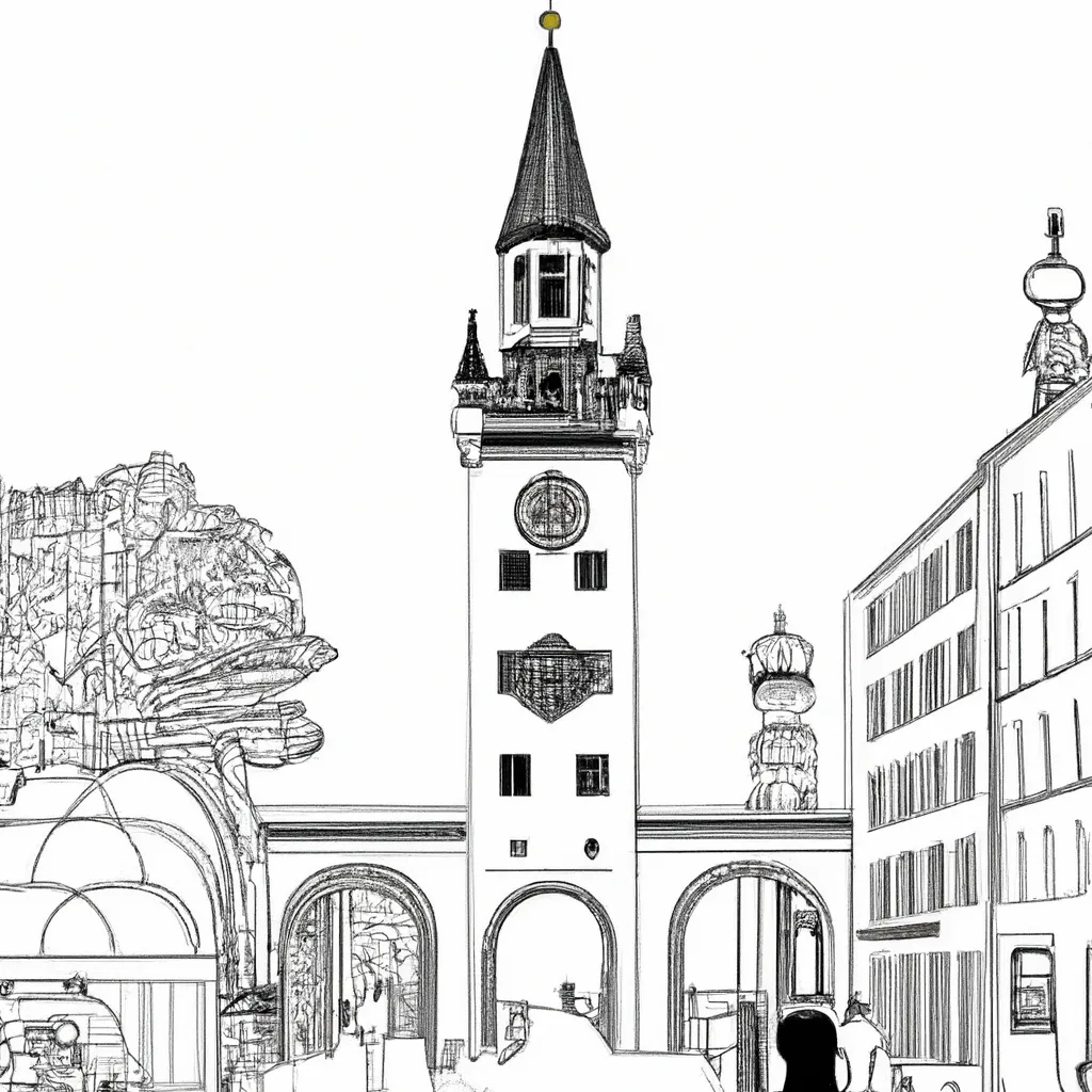 passeio munique desenhos imprimir pintar 8