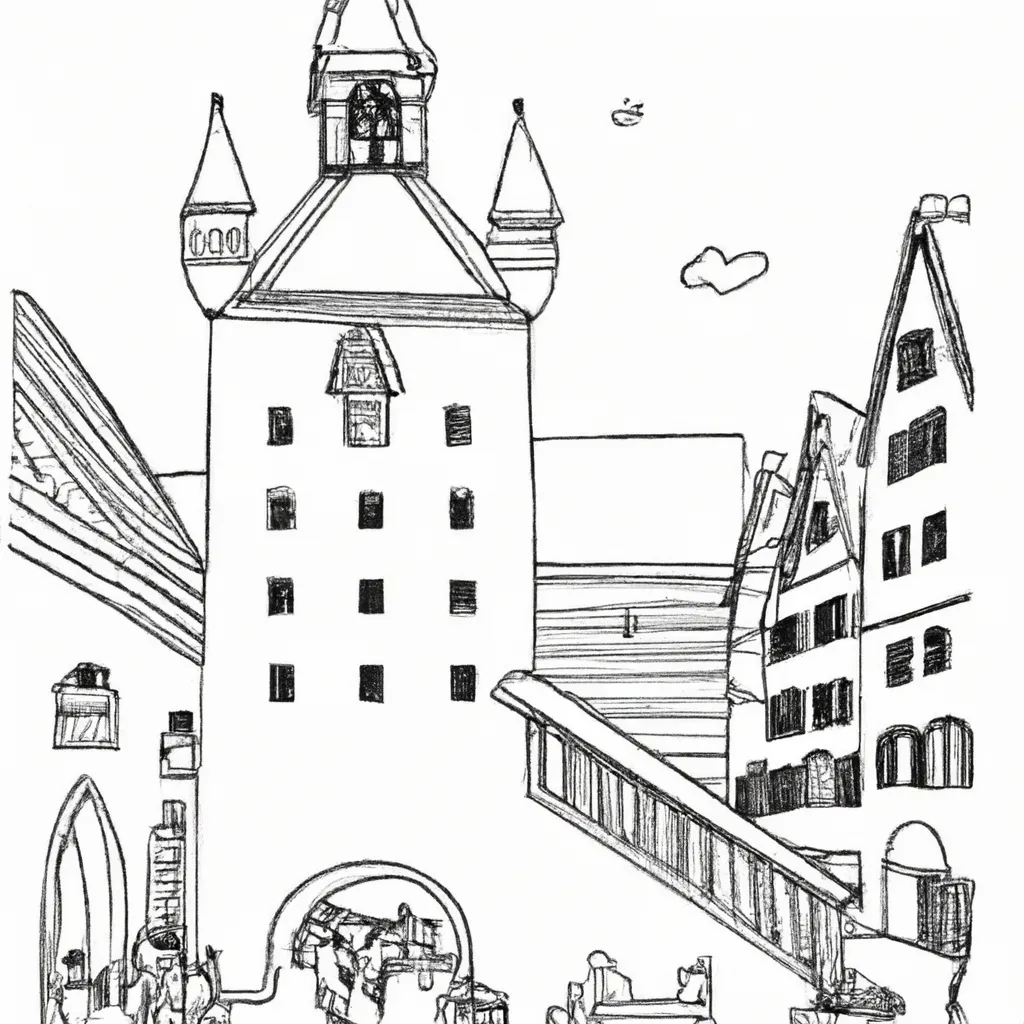 passeio munique desenhos imprimir pintar 9