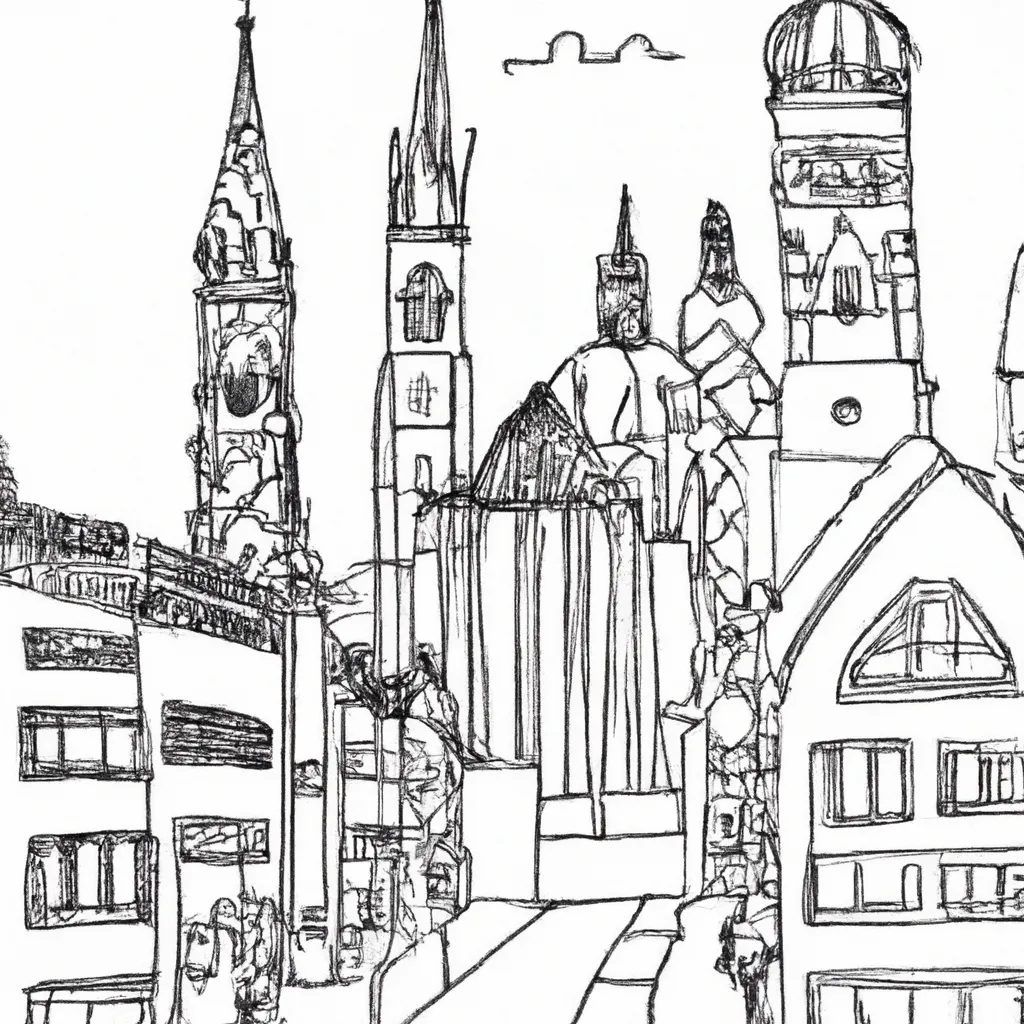 passeio munique desenhos imprimir pintar 13