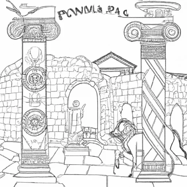 desenhos pompeia imprimir pintar
