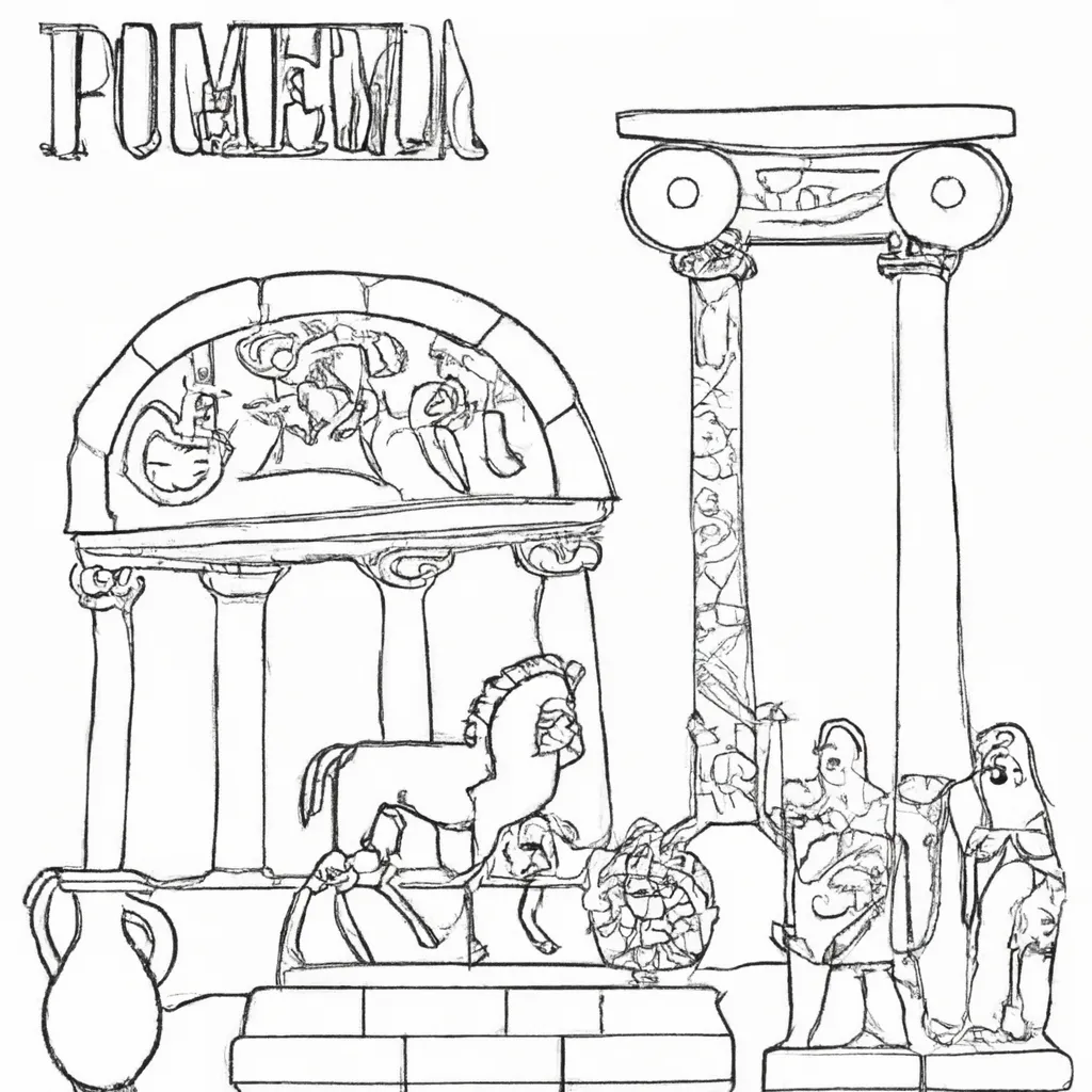 desenhos pompeia imprimir pintar 7
