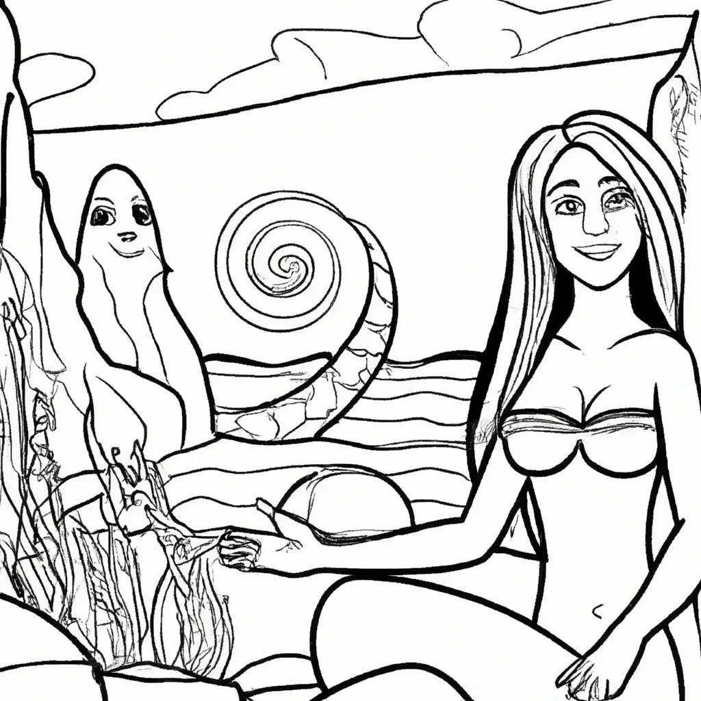 canto sereias creta desenhos imprimir pintar 5
