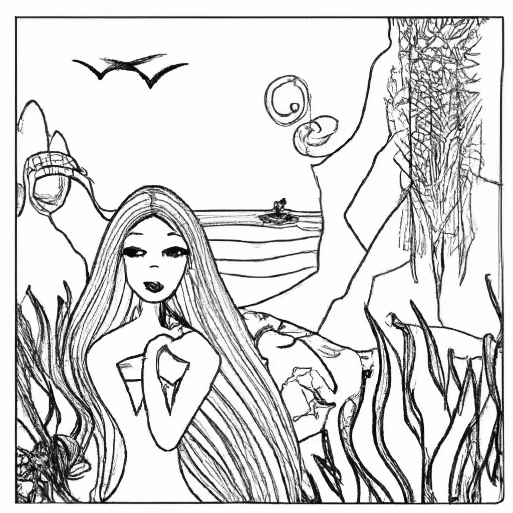 canto sereias creta desenhos imprimir pintar 7