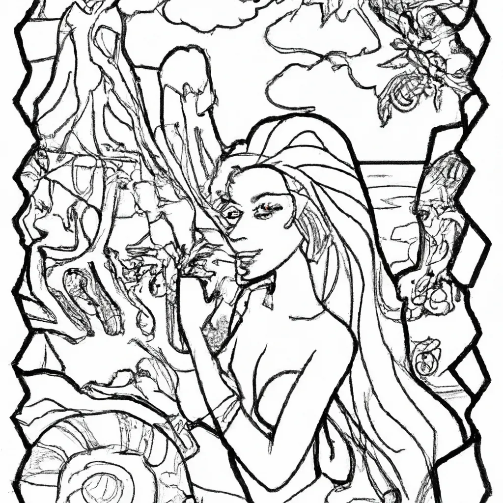 canto sereias creta desenhos imprimir pintar 11