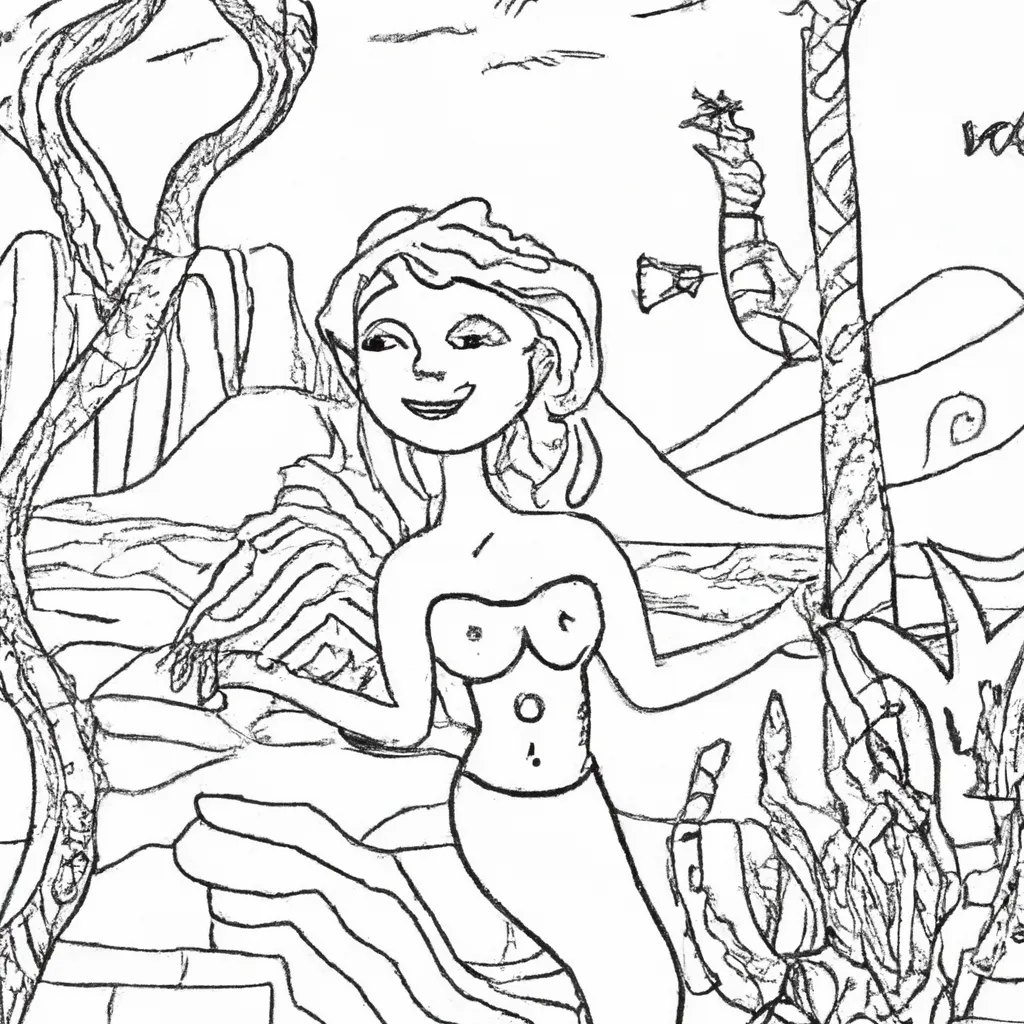 canto sereias creta desenhos imprimir pintar 12