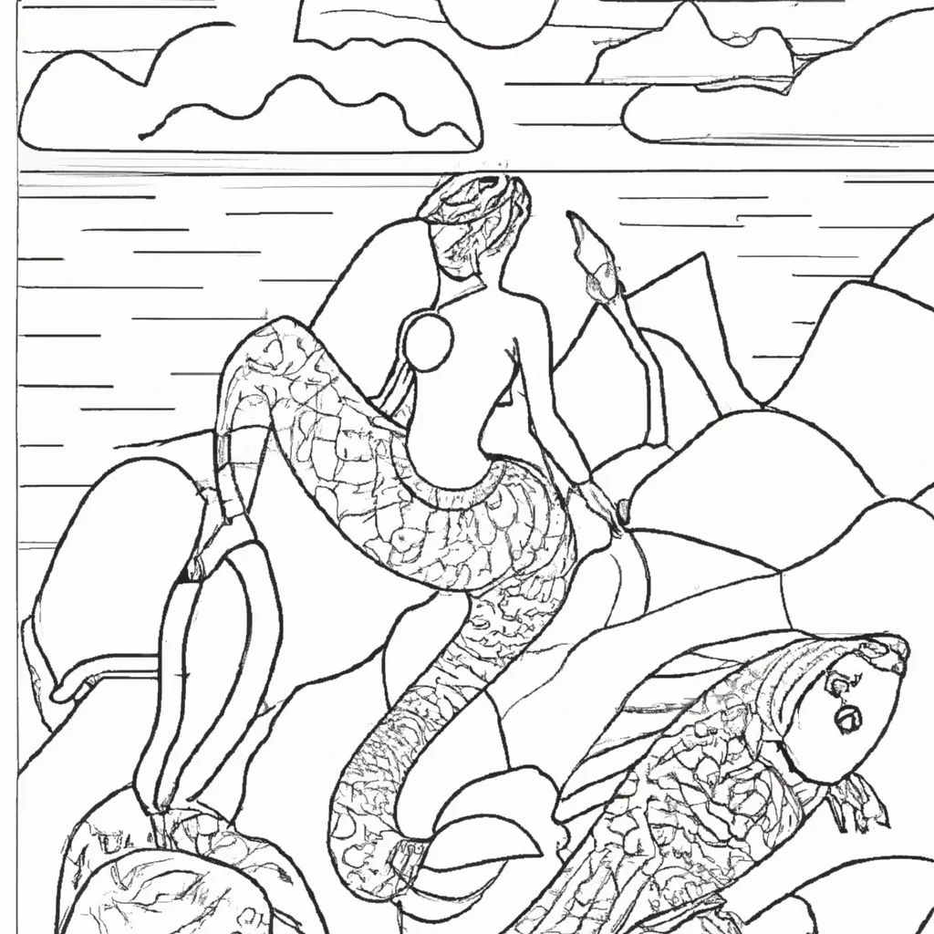canto sereias creta desenhos imprimir pintar 14