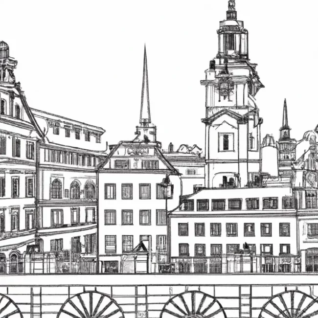 magnificencia estocolmo desenhos imprimir pintar