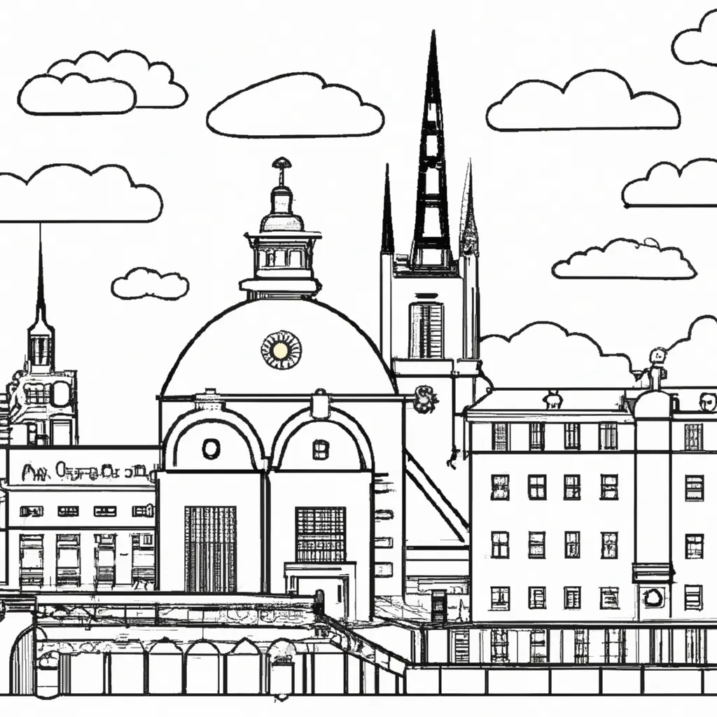 magnificencia estocolmo desenhos imprimir pintar 1