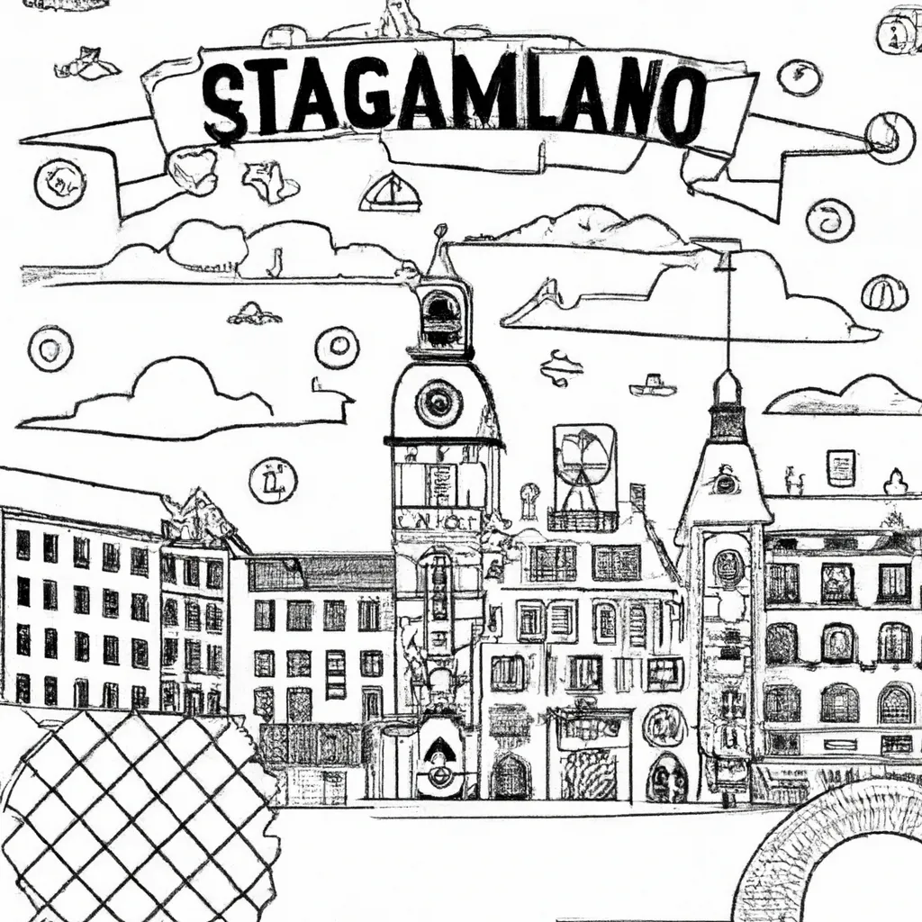 magnificencia estocolmo desenhos imprimir pintar 7