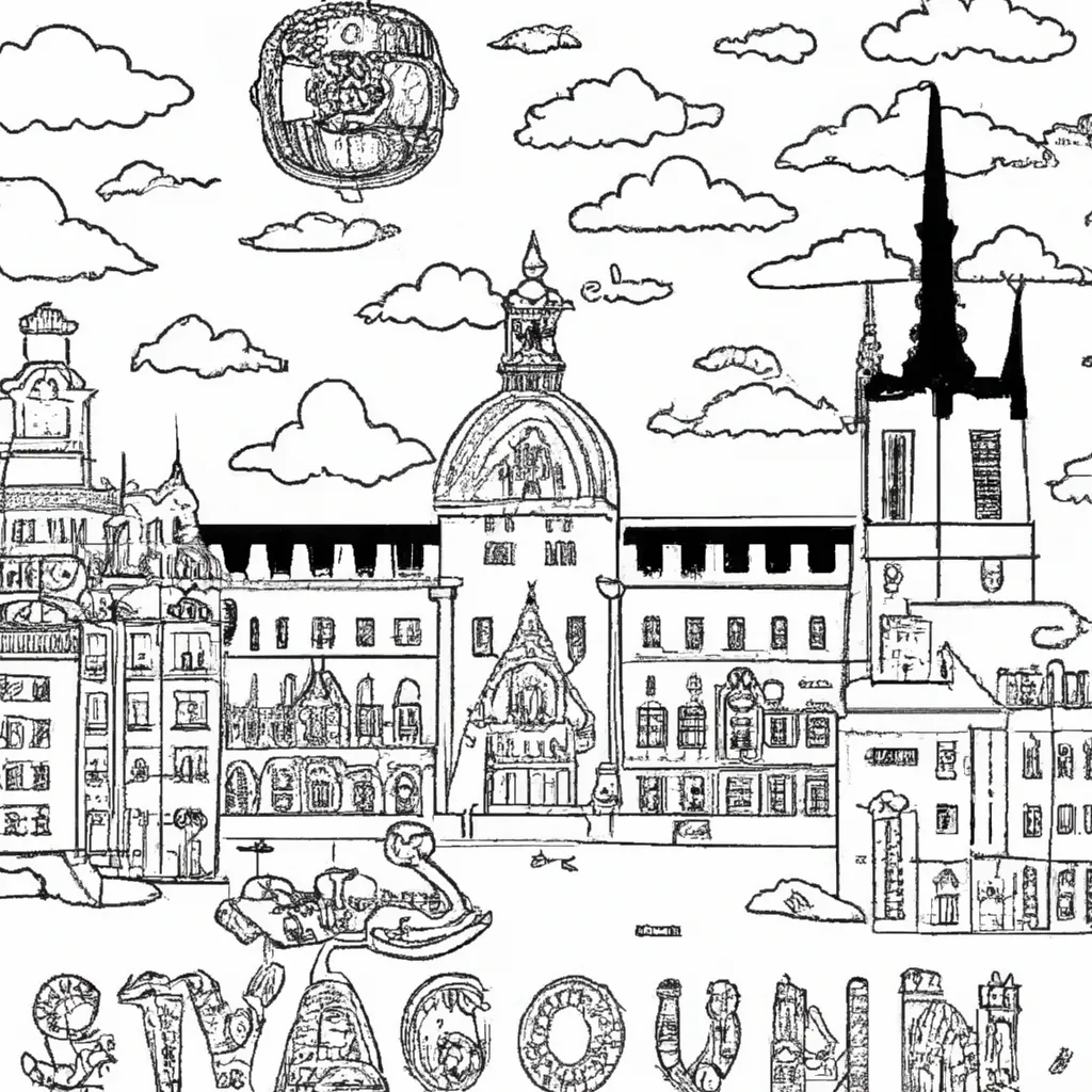 magnificencia estocolmo desenhos imprimir pintar 11