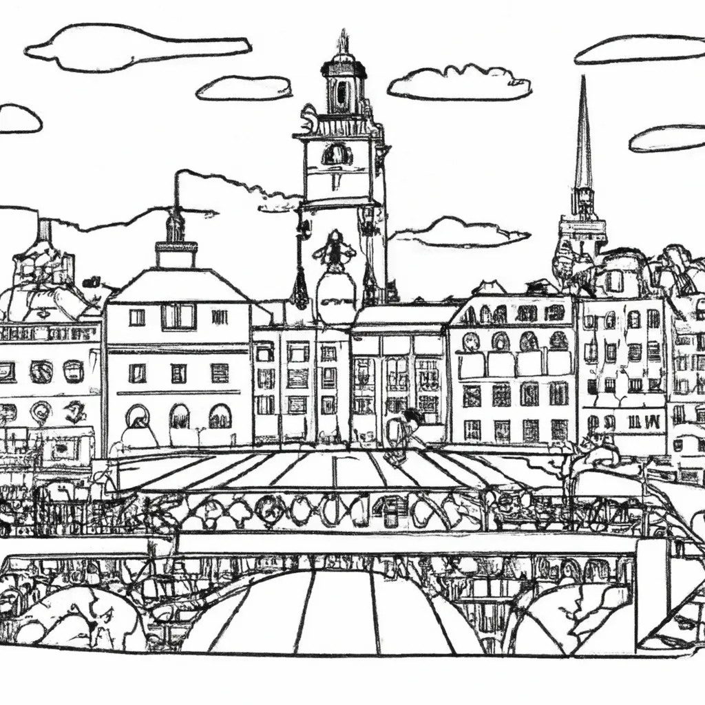 magnificencia estocolmo desenhos imprimir pintar 14