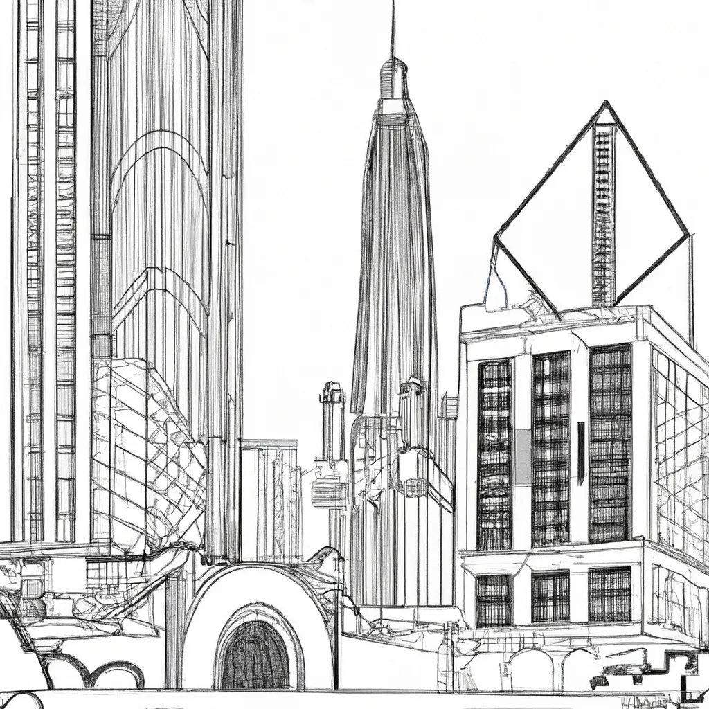 beleza arquitetonica chicago desenhos imprimir pintar 1