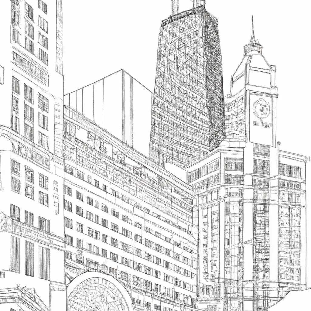 beleza arquitetonica chicago desenhos imprimir pintar 5