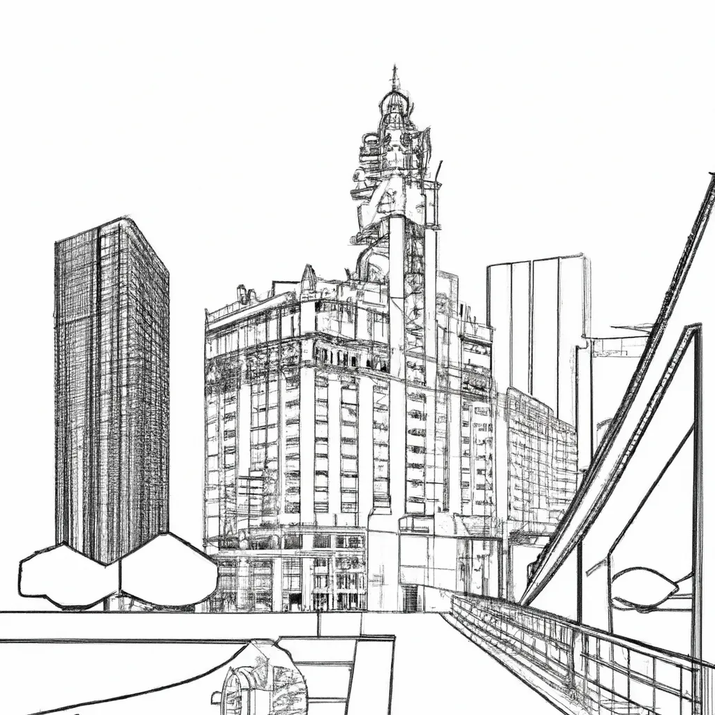 beleza arquitetonica chicago desenhos imprimir pintar 13