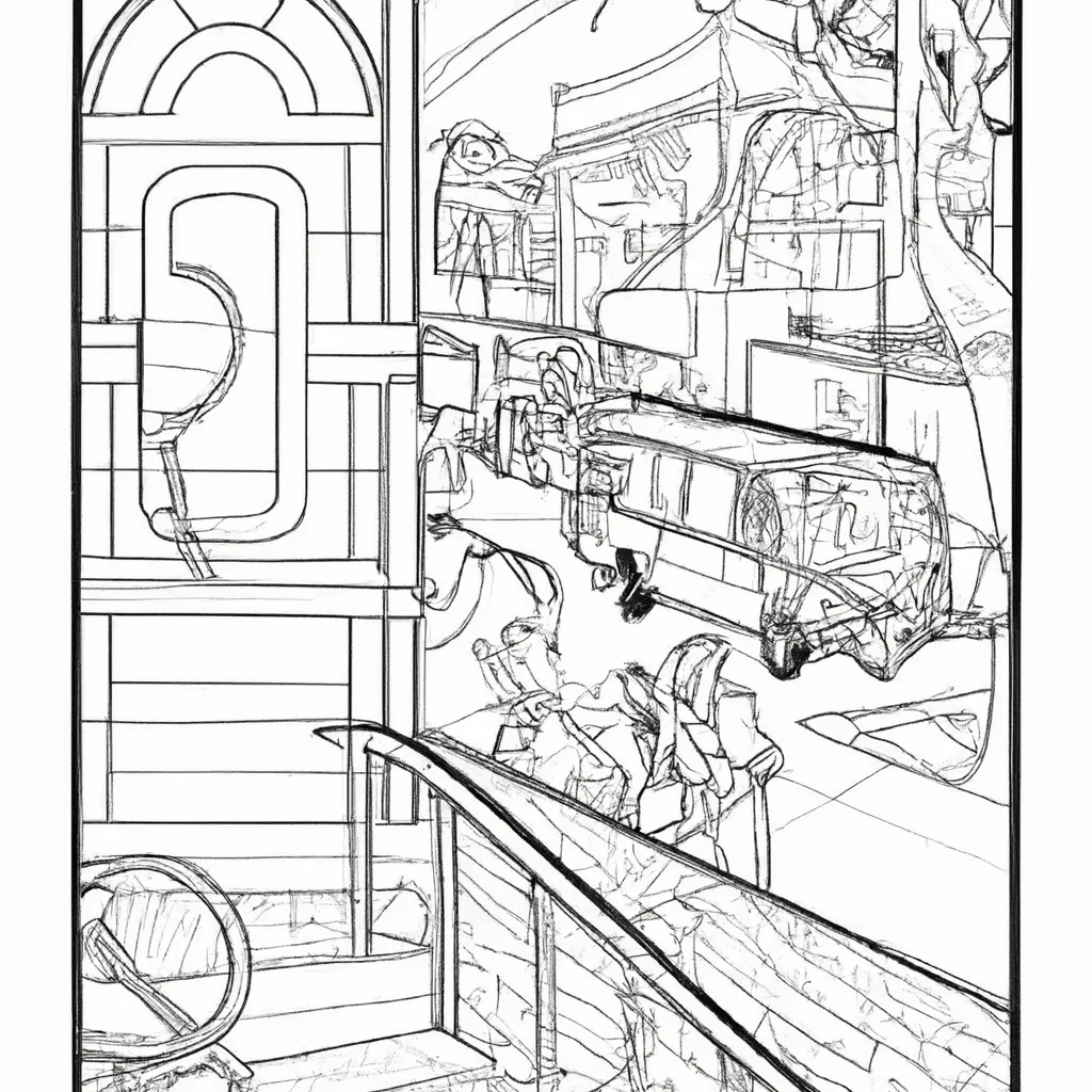 vida noturna metropoles desenhos imprimir pintar 2