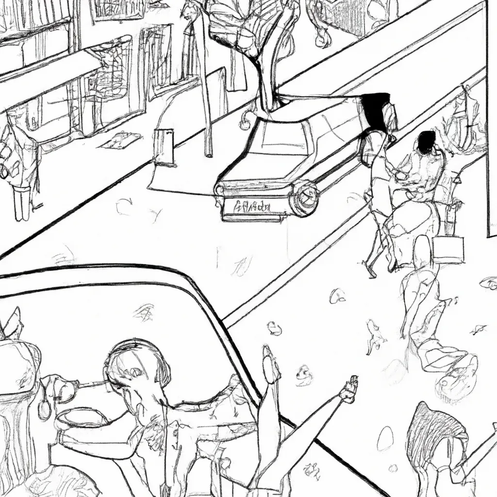 vida noturna metropoles desenhos imprimir pintar 5