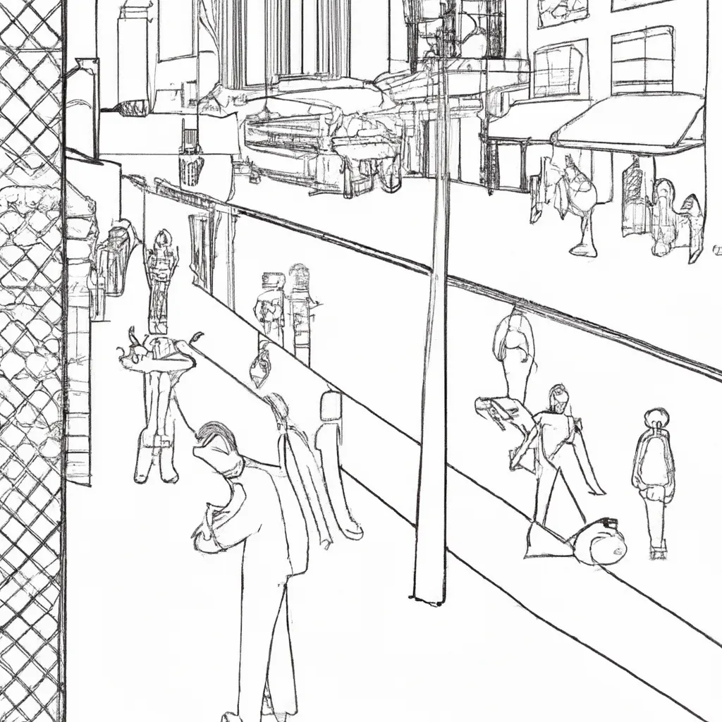 vida noturna metropoles desenhos imprimir pintar 10