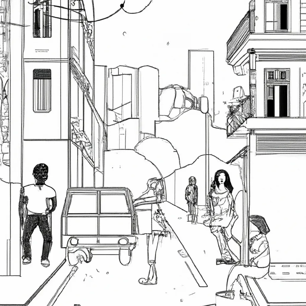 vida noturna metropoles desenhos imprimir pintar 11