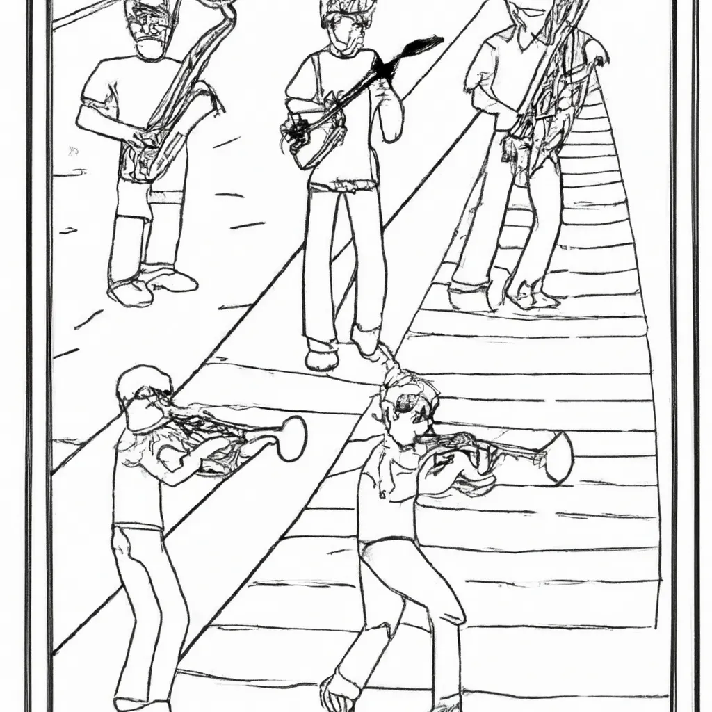 ritmo ruas desenhos musicos imprimir pintar