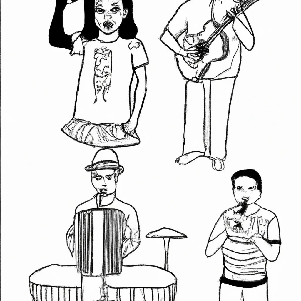 ritmo ruas desenhos musicos imprimir pintar 6
