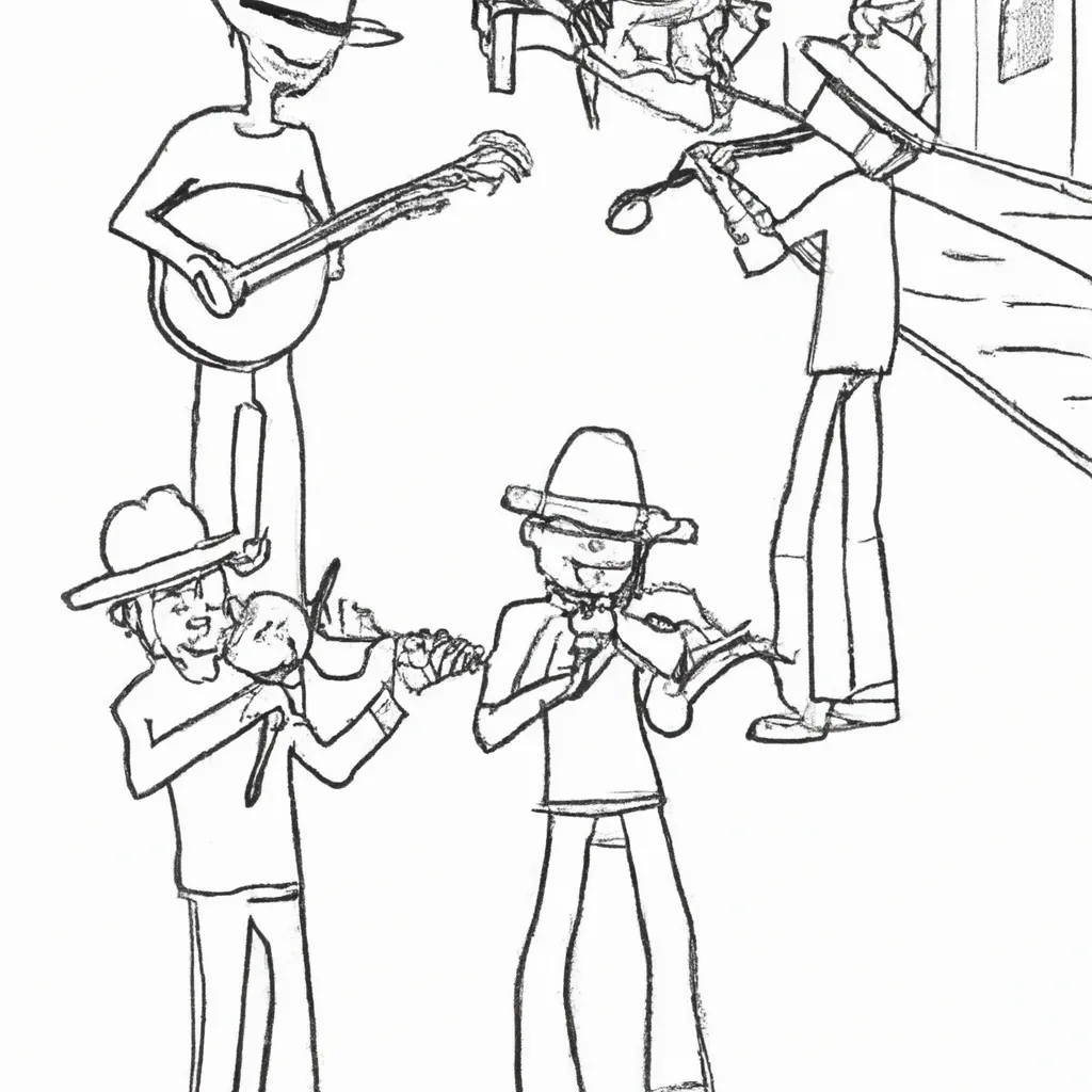 ritmo ruas desenhos musicos imprimir pintar 10
