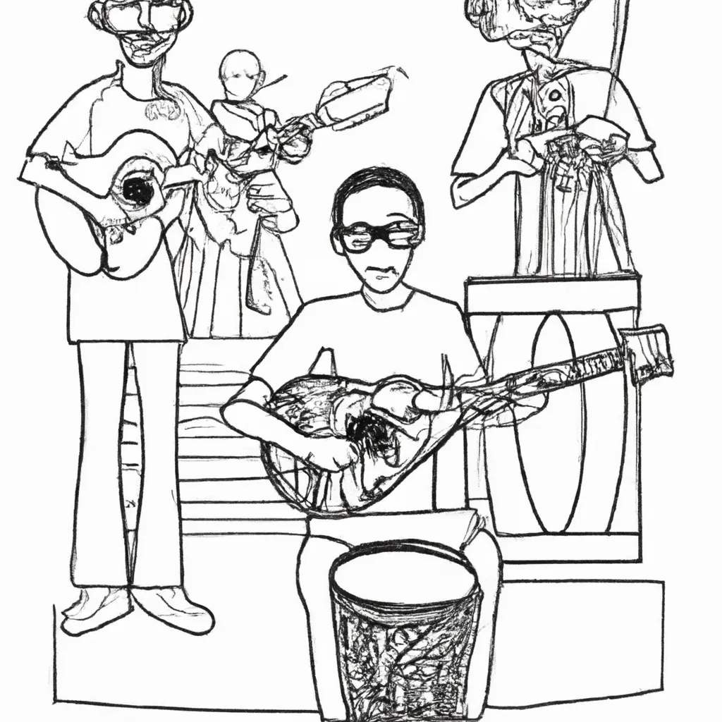 ritmo ruas desenhos musicos imprimir pintar 11