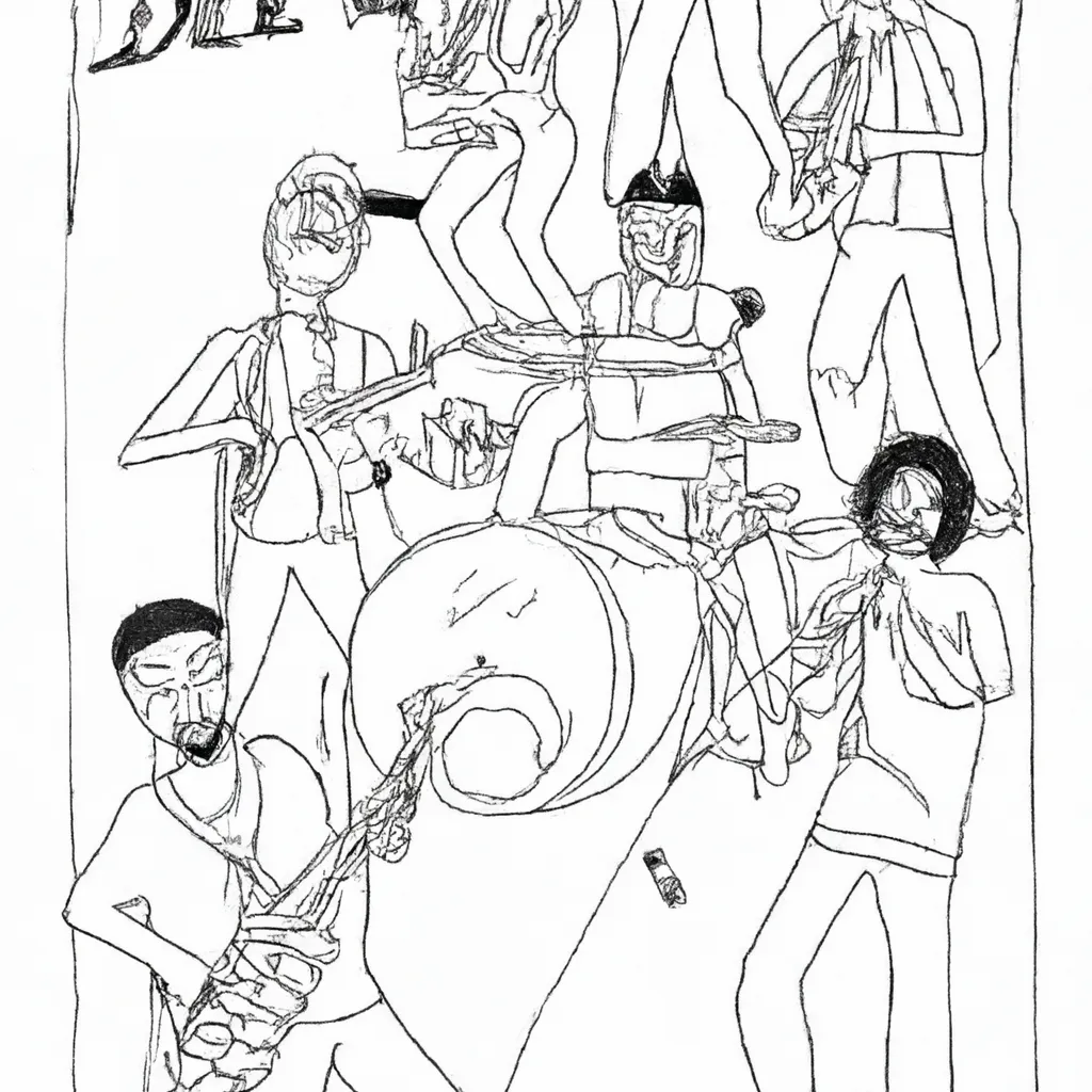 ritmo ruas desenhos musicos imprimir pintar 14