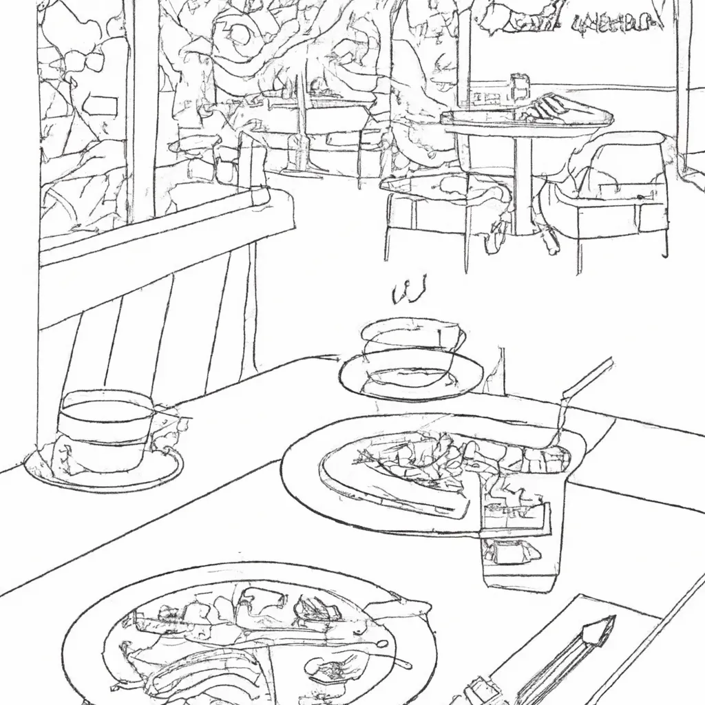 beleza cafeterias ar livre desenhos imprimir pintar 3