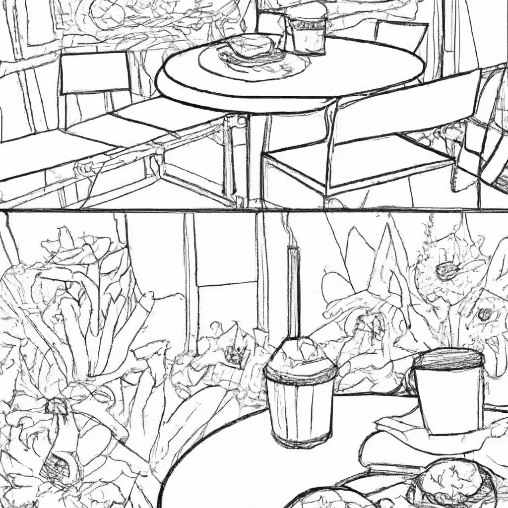 beleza cafeterias ar livre desenhos imprimir pintar 8