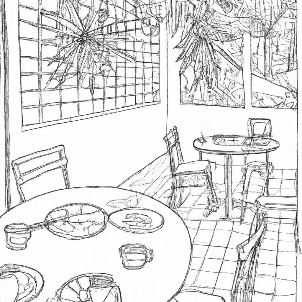 beleza cafeterias ar livre desenhos imprimir pintar 9