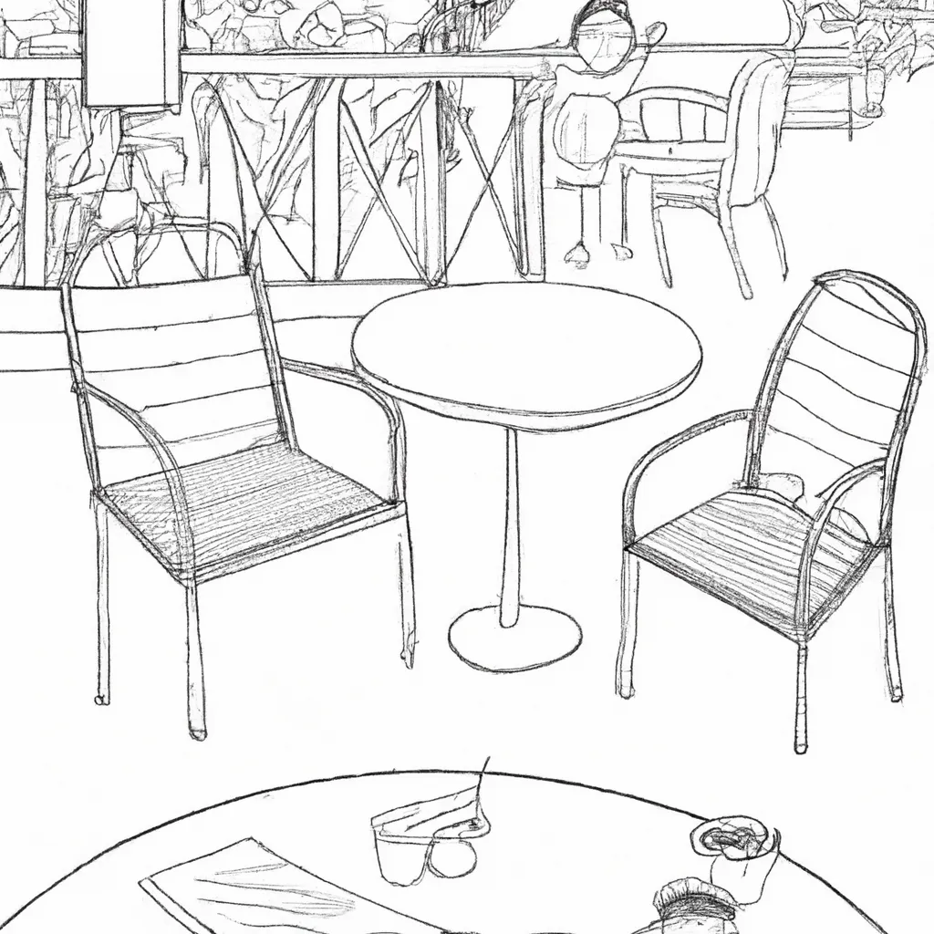 beleza cafeterias ar livre desenhos imprimir pintar 10