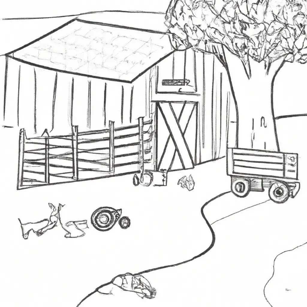 simplicidade ruas rurais desenhos imprimir pintar 6