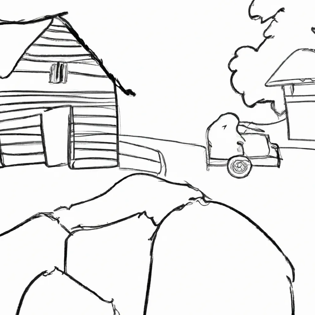 simplicidade ruas rurais desenhos imprimir pintar 7