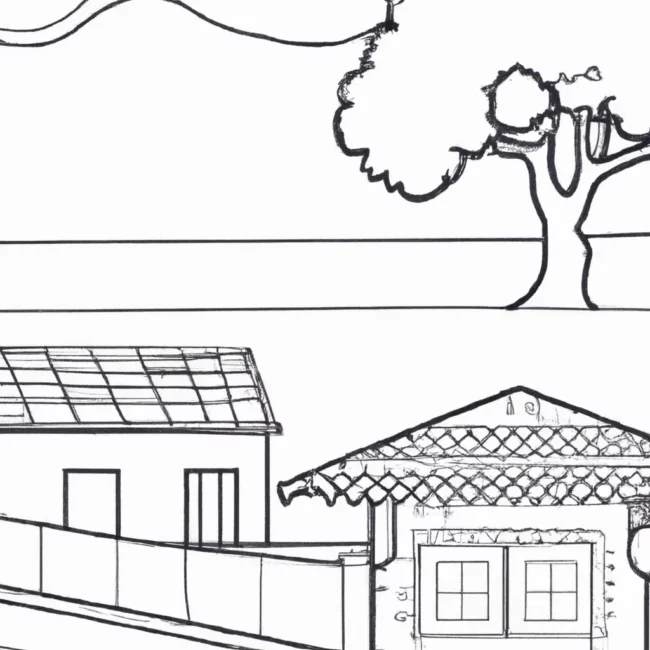 simplicidade ruas rurais desenhos imprimir pintar 10