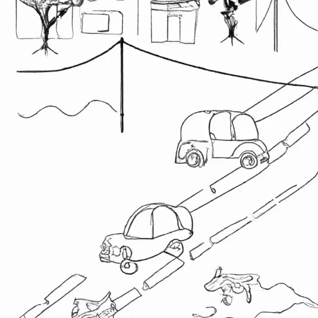 simplicidade ruas rurais desenhos imprimir pintar 14