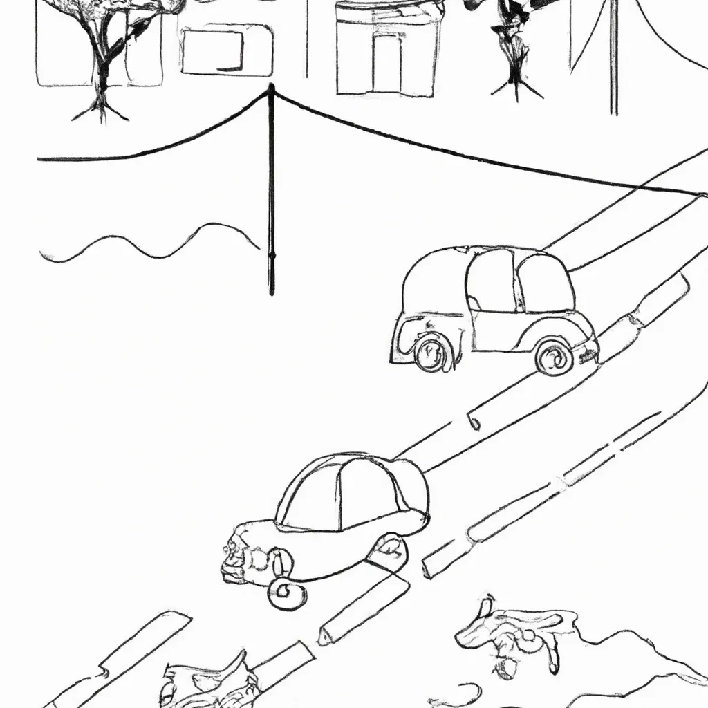 simplicidade ruas rurais desenhos imprimir pintar 14