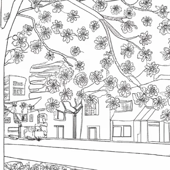 cores outono ruas cidade desenhos imprimir pintar 7