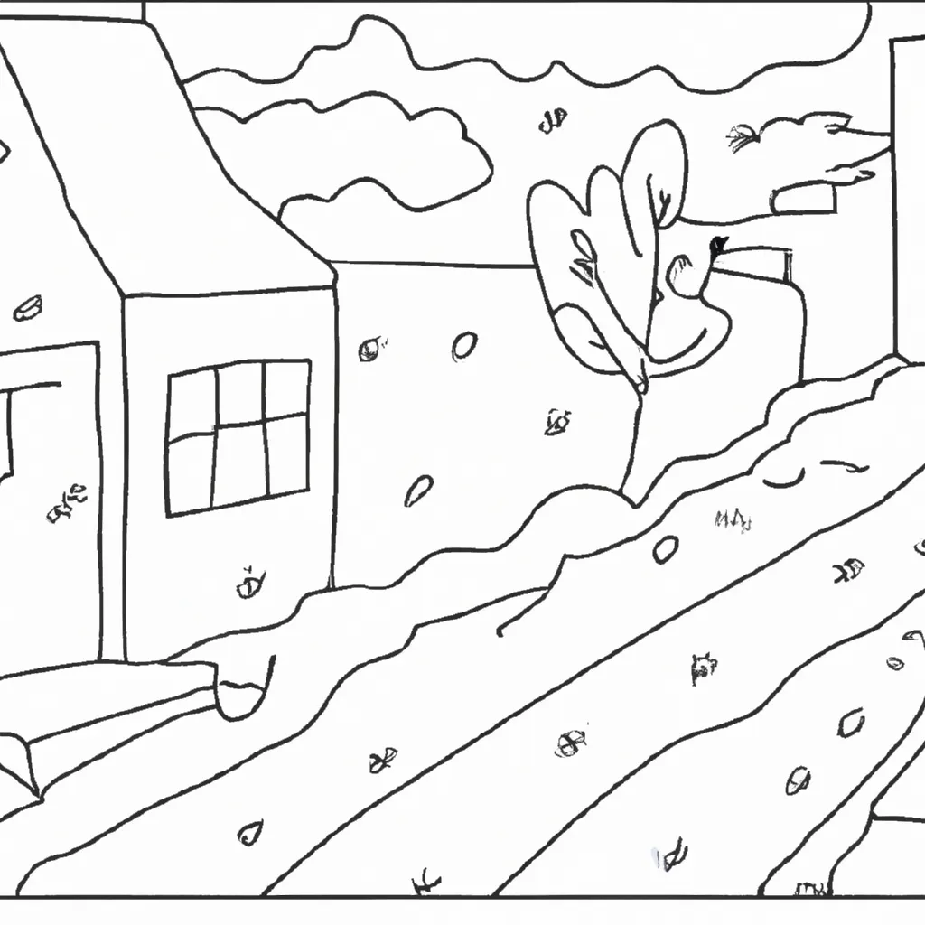 encanto ruas cobertas neve desenhos imprimir pintar 12