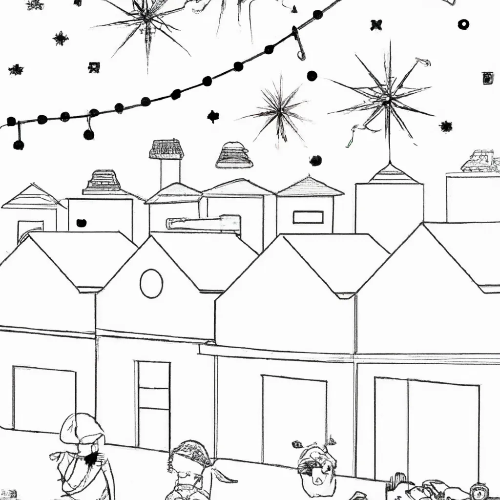 magia luzes natal desenhos imprimir pintar