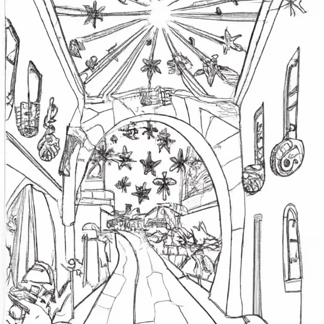 magia luzes natal desenhos imprimir pintar 1