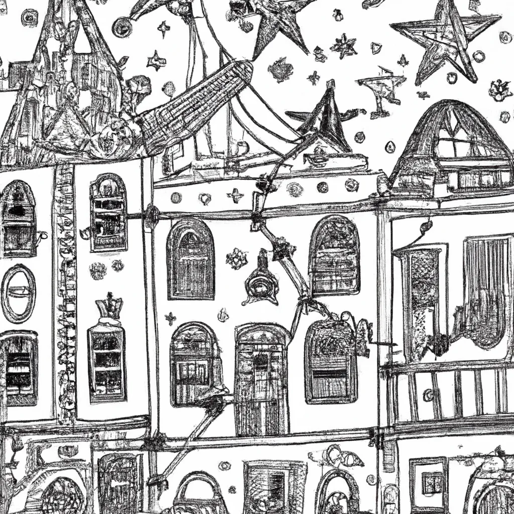 magia luzes natal desenhos imprimir pintar 6