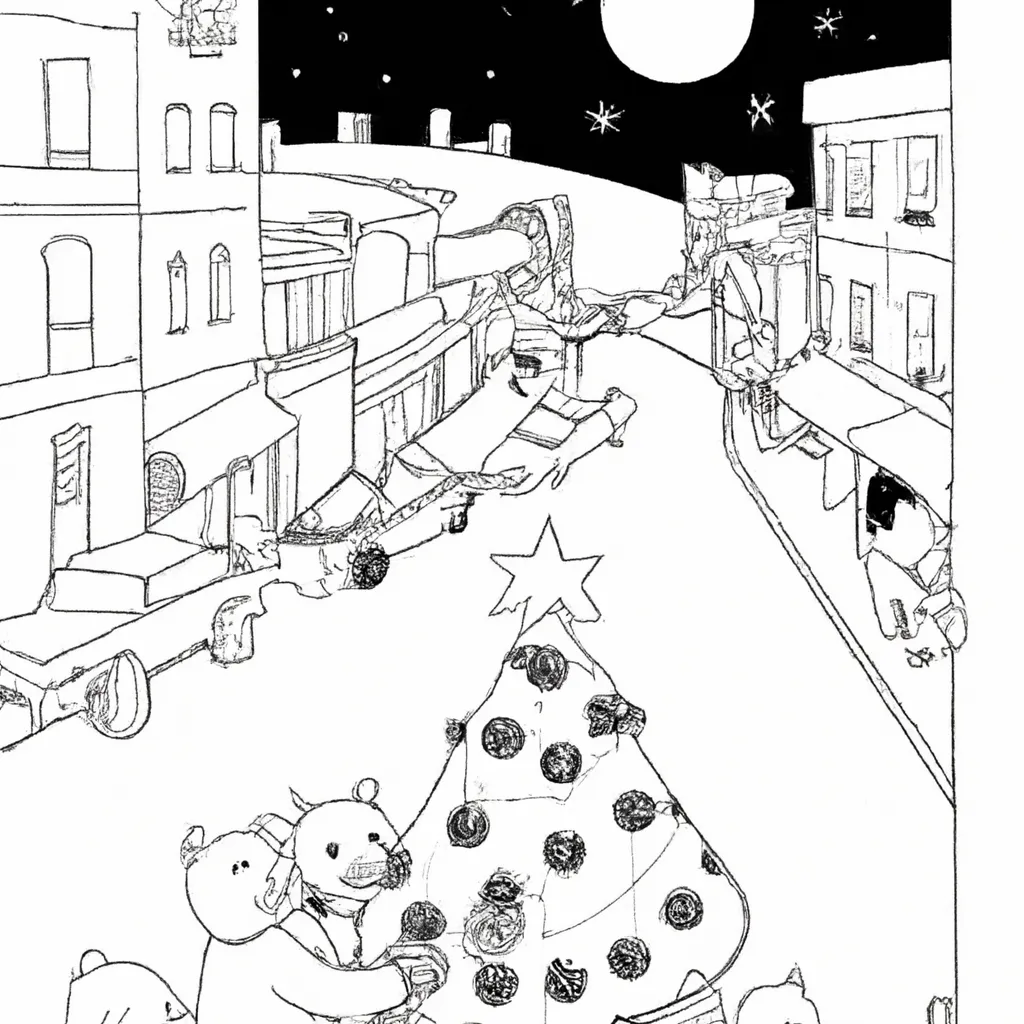 magia luzes natal desenhos imprimir pintar 7