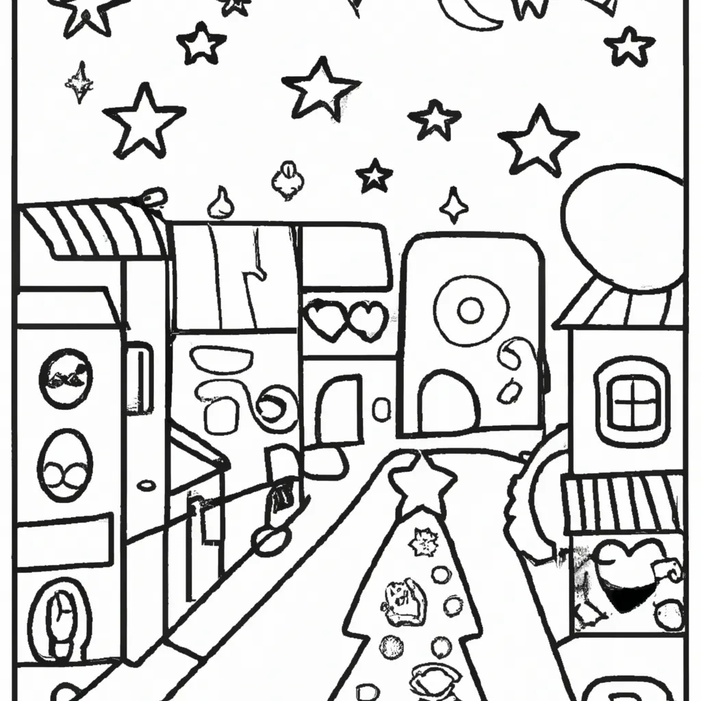 magia luzes natal desenhos imprimir pintar 8
