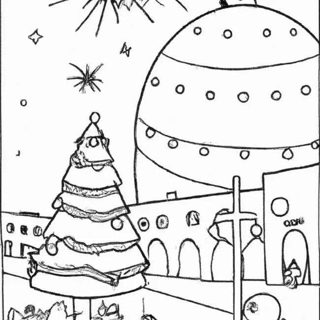 magia luzes natal desenhos imprimir pintar 9