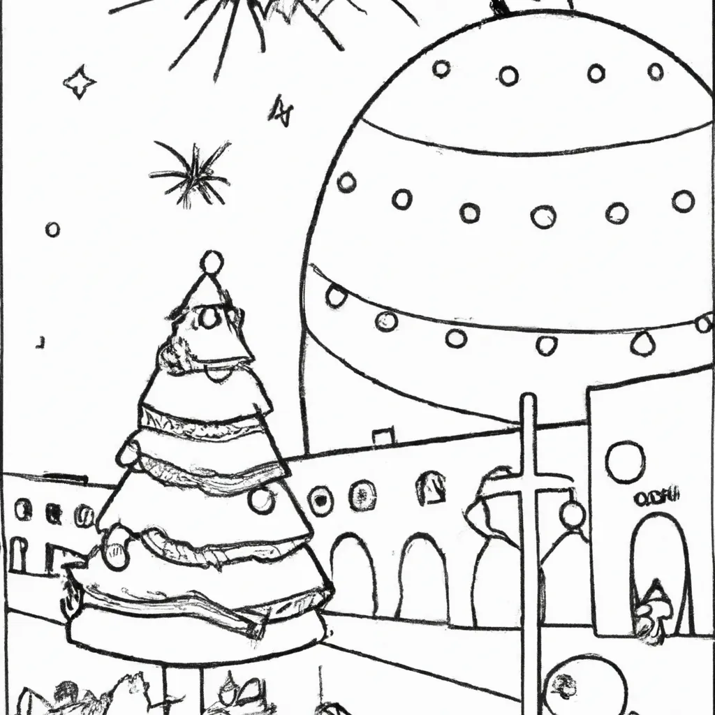 magia luzes natal desenhos imprimir pintar 9