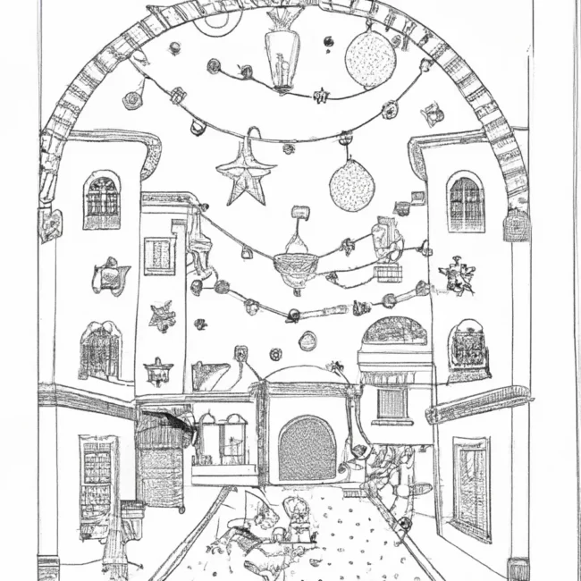 magia luzes natal desenhos imprimir pintar 12
