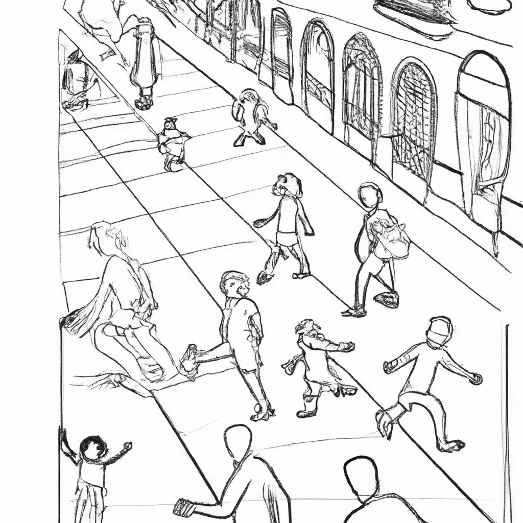 movimento pessoas ruas desenhos imprimir pintar 1 2 movimento pessoas ruas desenhos imprimir pintar 1 2