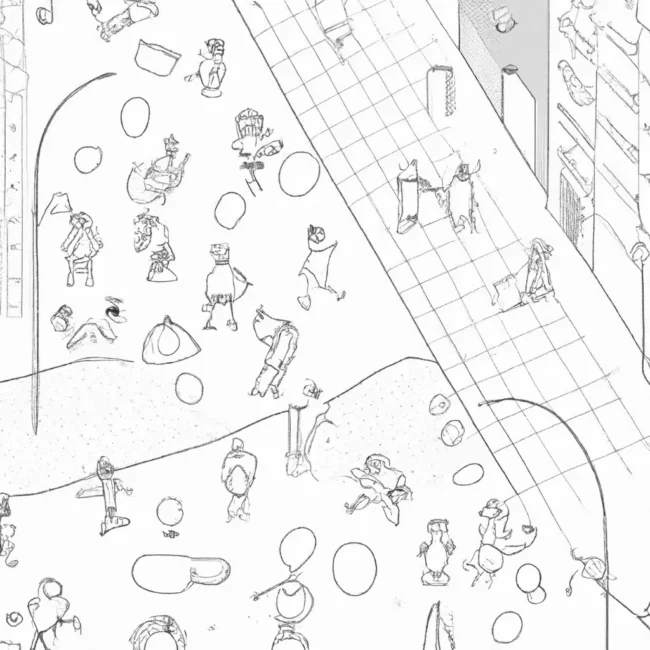 movimento pessoas ruas desenhos imprimir pintar 1 11