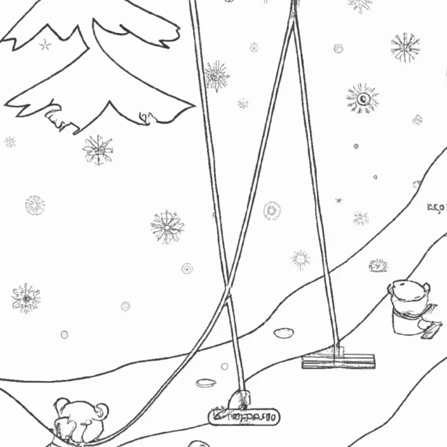 passeio inverno desenhos nevascas imprimir colorir