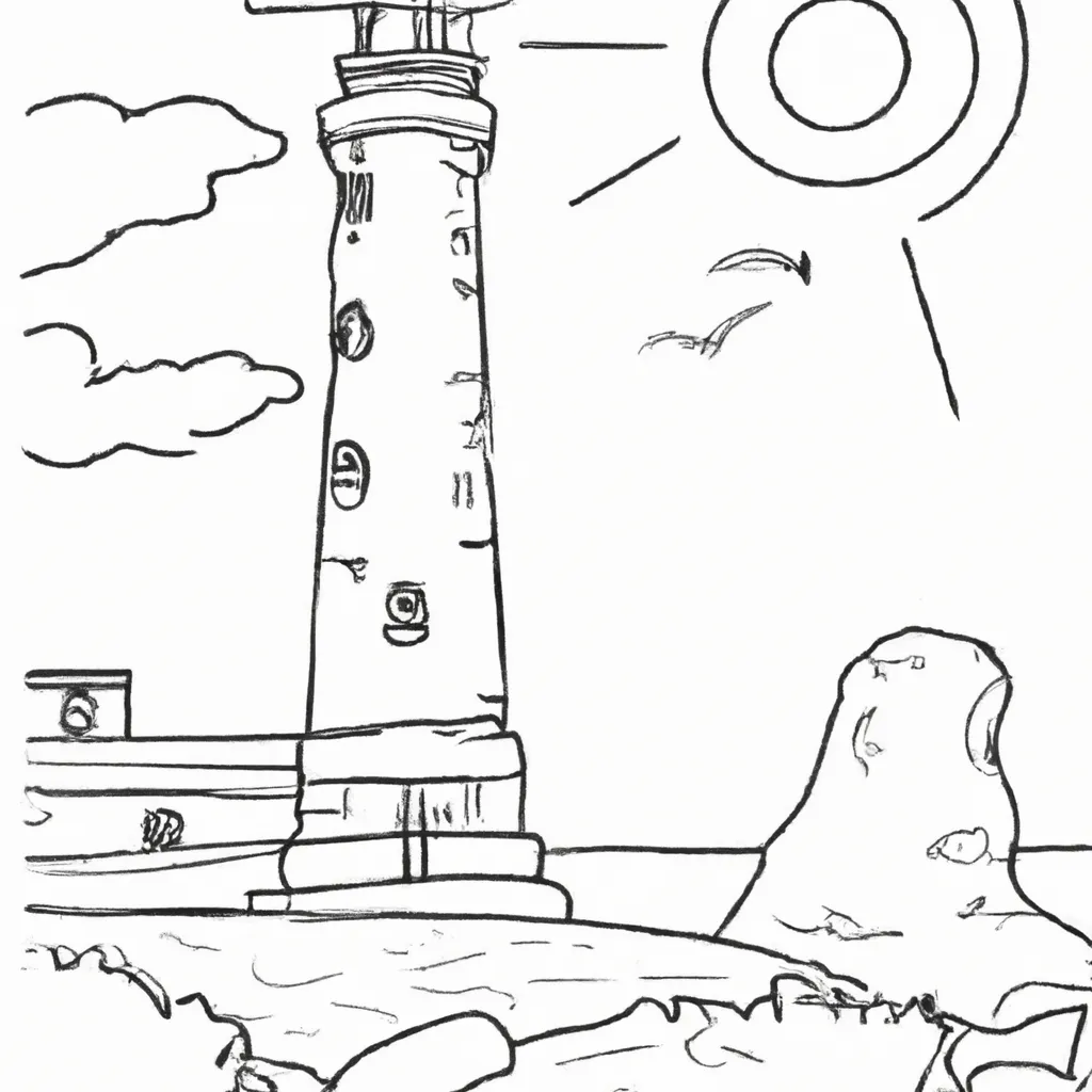 encanto farois beira mar desenhos imprimir pintar 14